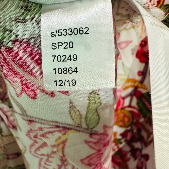 NWT Loft Plus Jungle Ruffle Floral Pocket Button Up Short Sleeve Dress 16 - Picture 11 of 11